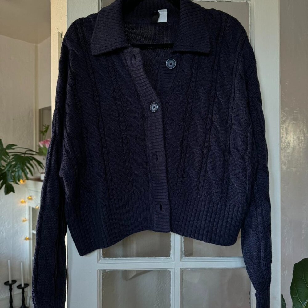 Navy Cardigan